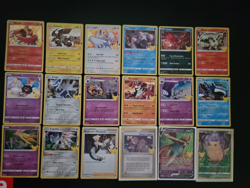 Pokemon 25th Anniversary Collection Cards
