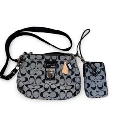 Coach Crossbody Purse w/ mini Wristlet Bundle 