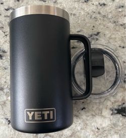 YETI RAMBLER® 24 OZ MUG WITH DURASIP™ CERAMIC LINING / Black