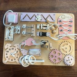 Brain Up Wooden Montessori Busy Board