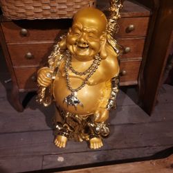 Very Large Gold Buddha Restaurant Size