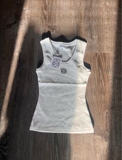 Loewe Anagram Tank Top White Women's Size M