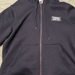 Burberry Cotton Blend Zip Hoodie 