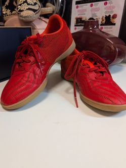 adidas Copa Low Top Lace-Up Size 3  Athletic Sneakers Red/White Rubber Sole
