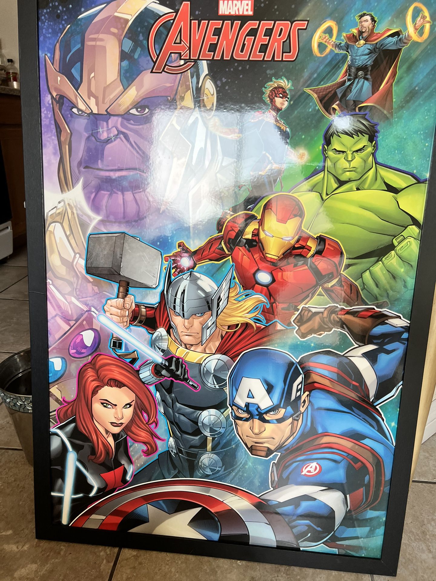 Avengers Movie 🍿 🎥  Poster W Frame 