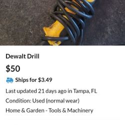 Cord-dewalt Drill