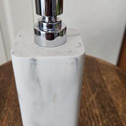 SOAP DISPENSER BATHROOM KITCHEN MARBLE LOOK