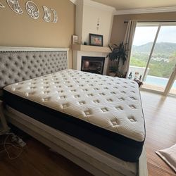 Very Comfy King Size Mattress Plus Bed Frame