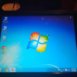15" Flat Touchscreen Monitor And Desktop 