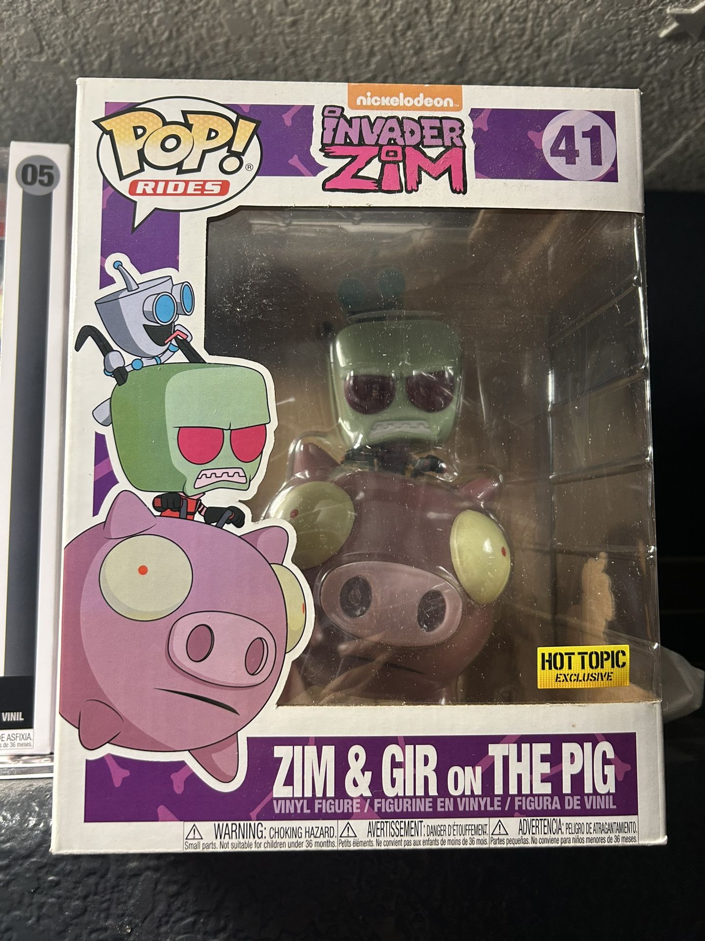 Invader Zim And Gir On The Pig Funko Pop