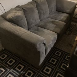 Amazing Blueish-grey 3 Seat Couch