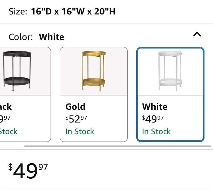 White Coffee/side Table