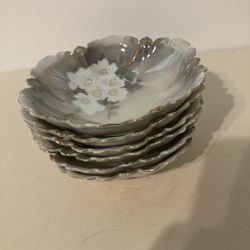 Antique RS Germany Luster ware Porcelain Bowls- Set Of 6