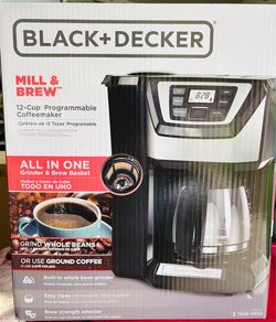Coffee maker all-in-one: grind and brew