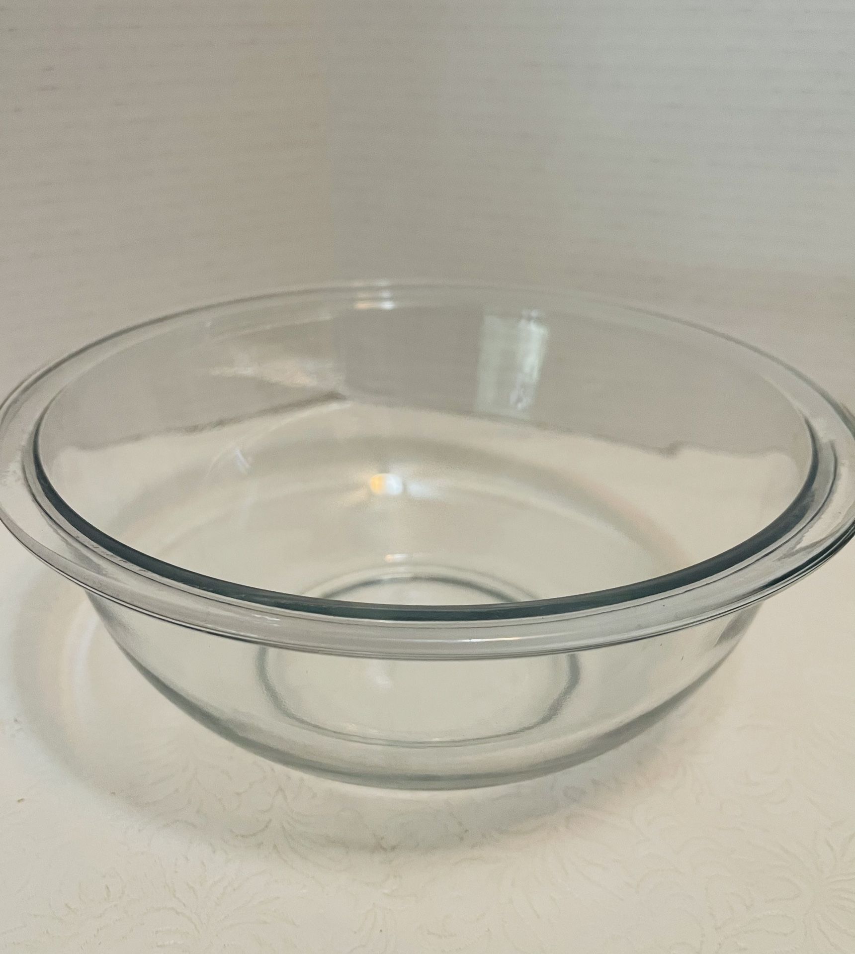 Vintage Pyrex Glass Bowl Clear 1950s-60s 