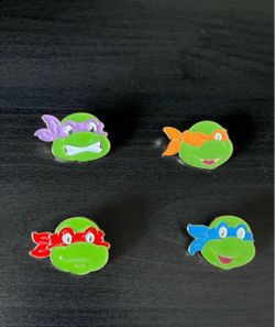 New Set Of 4 Teenage Mutant Ninja Turtles Pins, Price For All