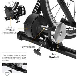 Bike Trainer, Magnetic Bicycle Stationary Stand for Indoor Exercise Riding, 26-29" & 700C Wheels
