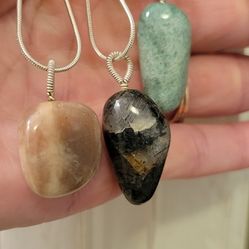 3 Gemstone Necklaces ($15 sep)