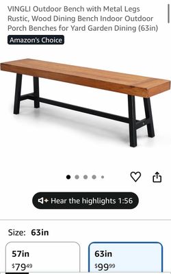 Outdoor bench see pics