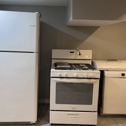 Kitchen Appliances- Stove, Fridge, Dishwasher, Vent Hood