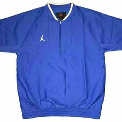 Nike Jordan Coaches 1/2 Zip Pull Over Short Sleeve Jacket Men's Size Medium Authentic New 