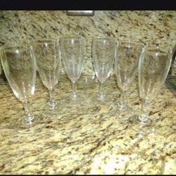 6 Champagne Coupes, Six Inches Tall