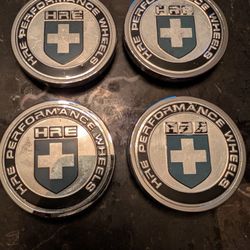 HRE Center Caps Old Style chrome Used Set Of 4