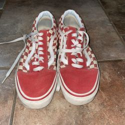 Vans Old Skool Checkerboard (Red/White) – Men’s