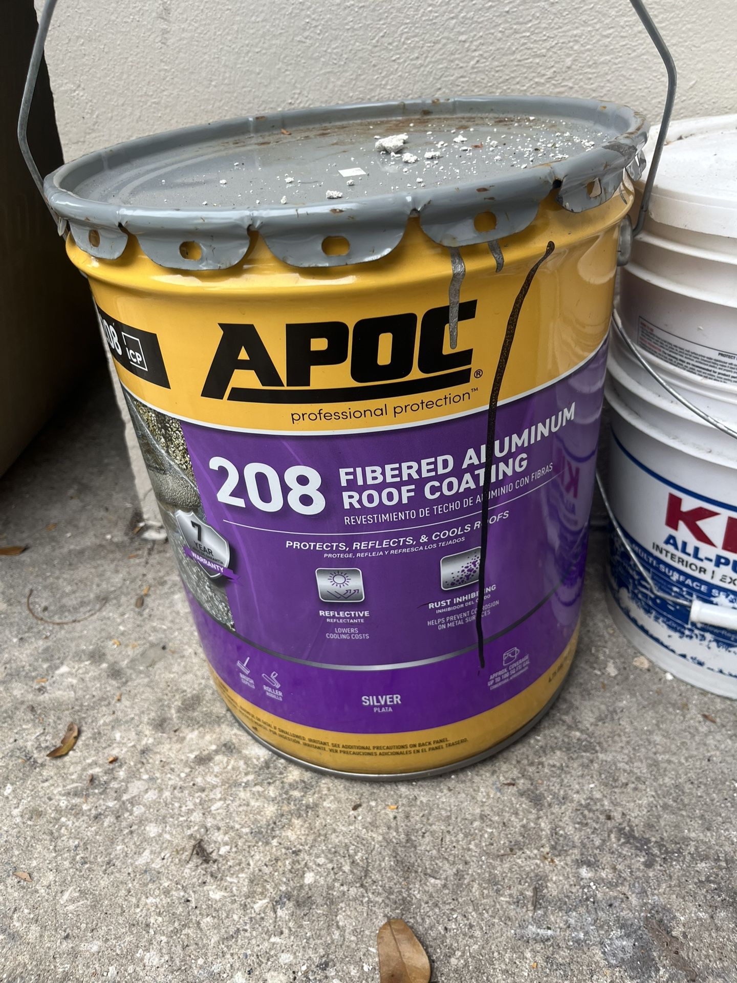 Paint For Metal. Aluminum Color .(5 Gallons)