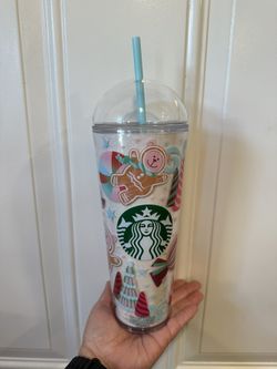 Starbucks Mexico 2024 Christmas Gingerbread Bear Tumbler 