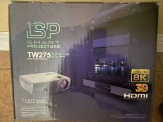 LSP Commercial Smart Projector & 72 In Projector Screen