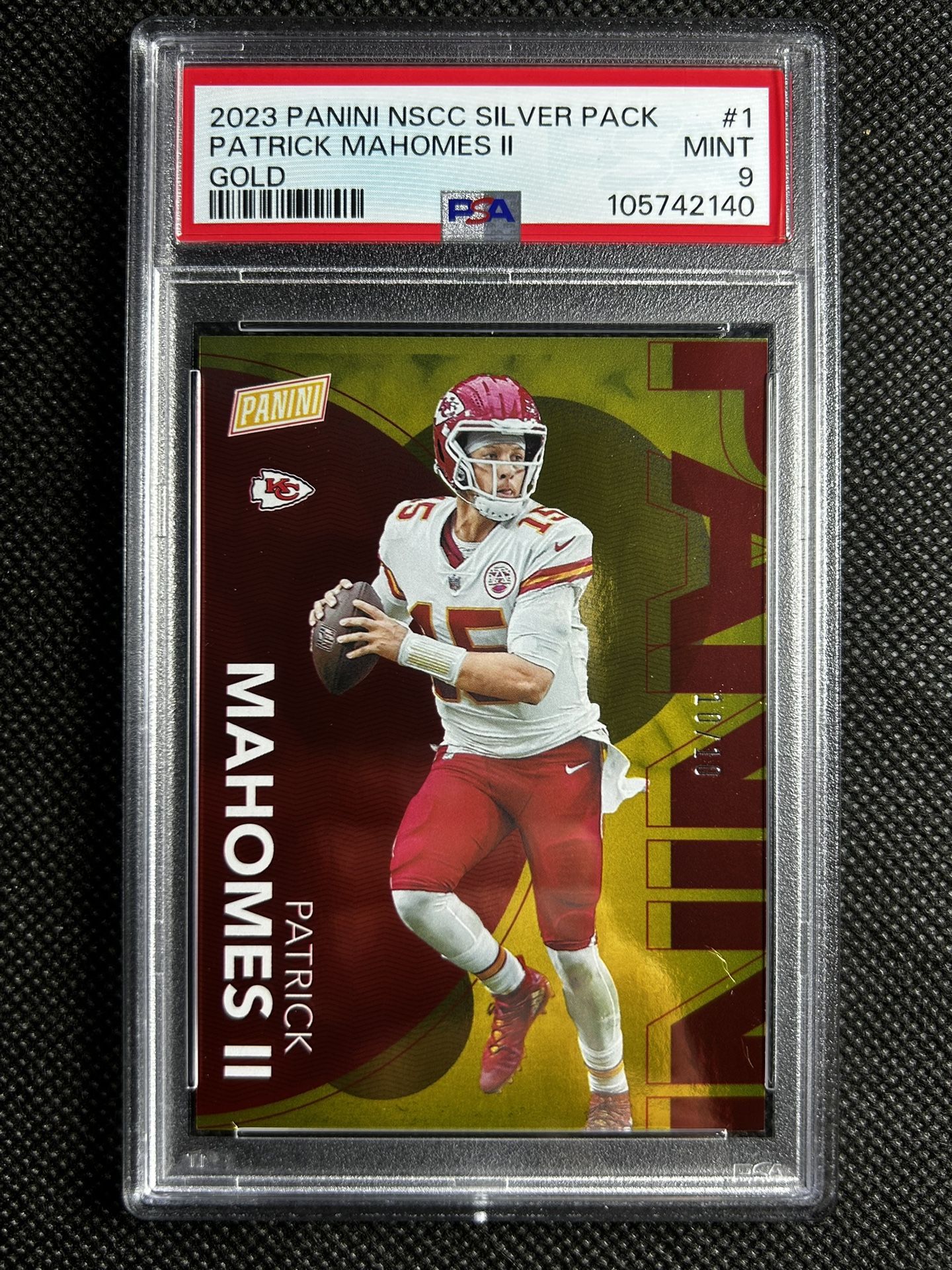 2023 Panini The National Gold /10 Ssp Patrick Mahomes Psa 9 Mint Kansas City Chiefs🔥🔥🔥