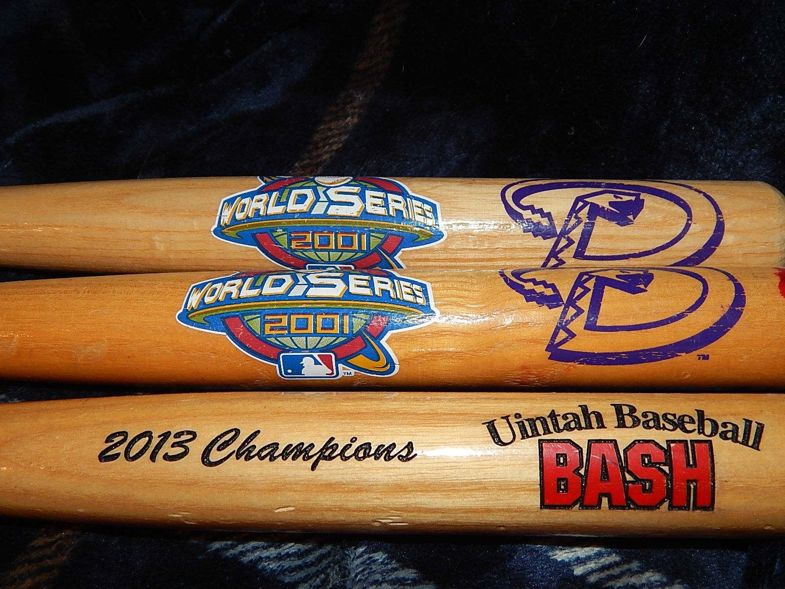 3 Mini championship Baseball Bats