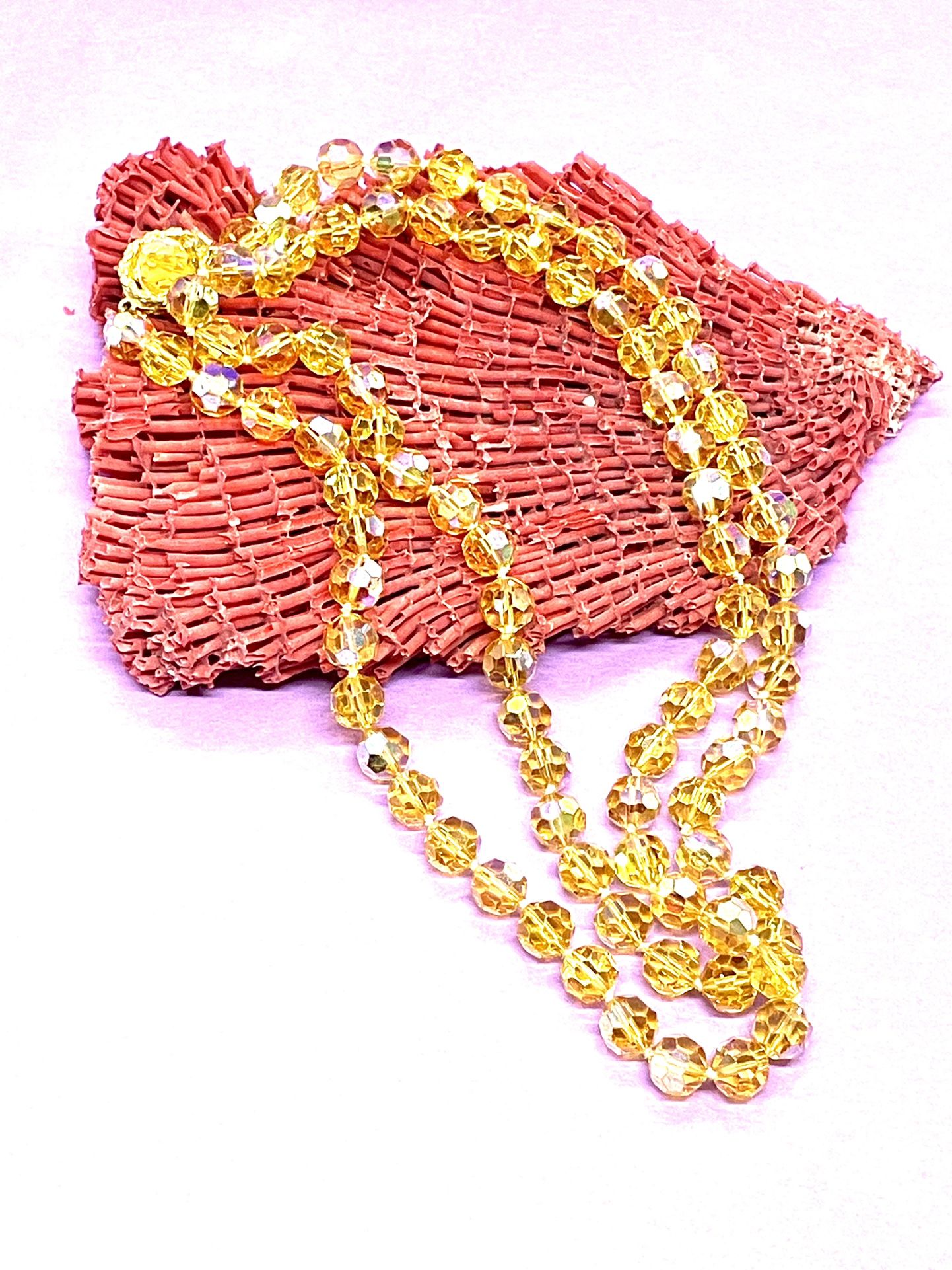 Vintage Citrine Necklace 