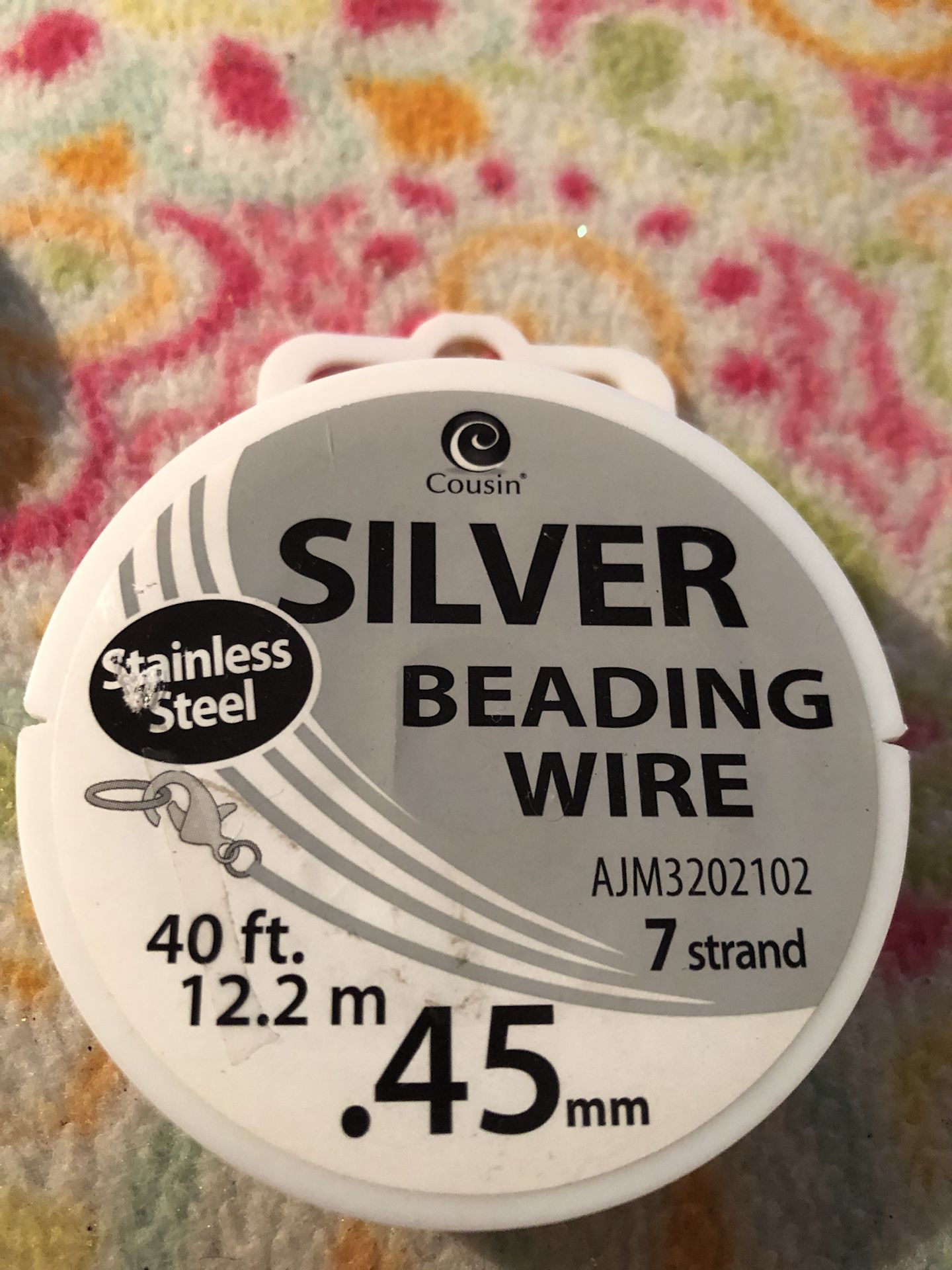40 ft. Silver Beading wire