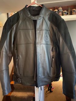 Harley Davidson Black Leather Motorcycle Jacket