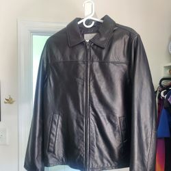 Genuine leather jacket, like new, men's small