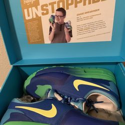 Nike Air Max Zero DB Doernbecher Blue/Green Kids Sneakers Size 6.5Y