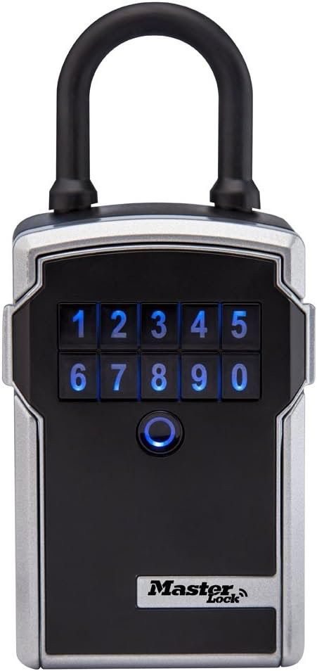 Master Lock Key Lock Box with Code, Outdoor Lock Box for Realtors, Property Managers and Landlords, Ideal for Short-Term Rentals, Key Safe Holds 5 Key