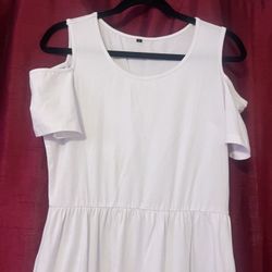 Woman’s White Dress