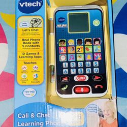 💛📱💙Vtech Call And Chat Learning Phone 10 Games & Learning Apps💙📱💛