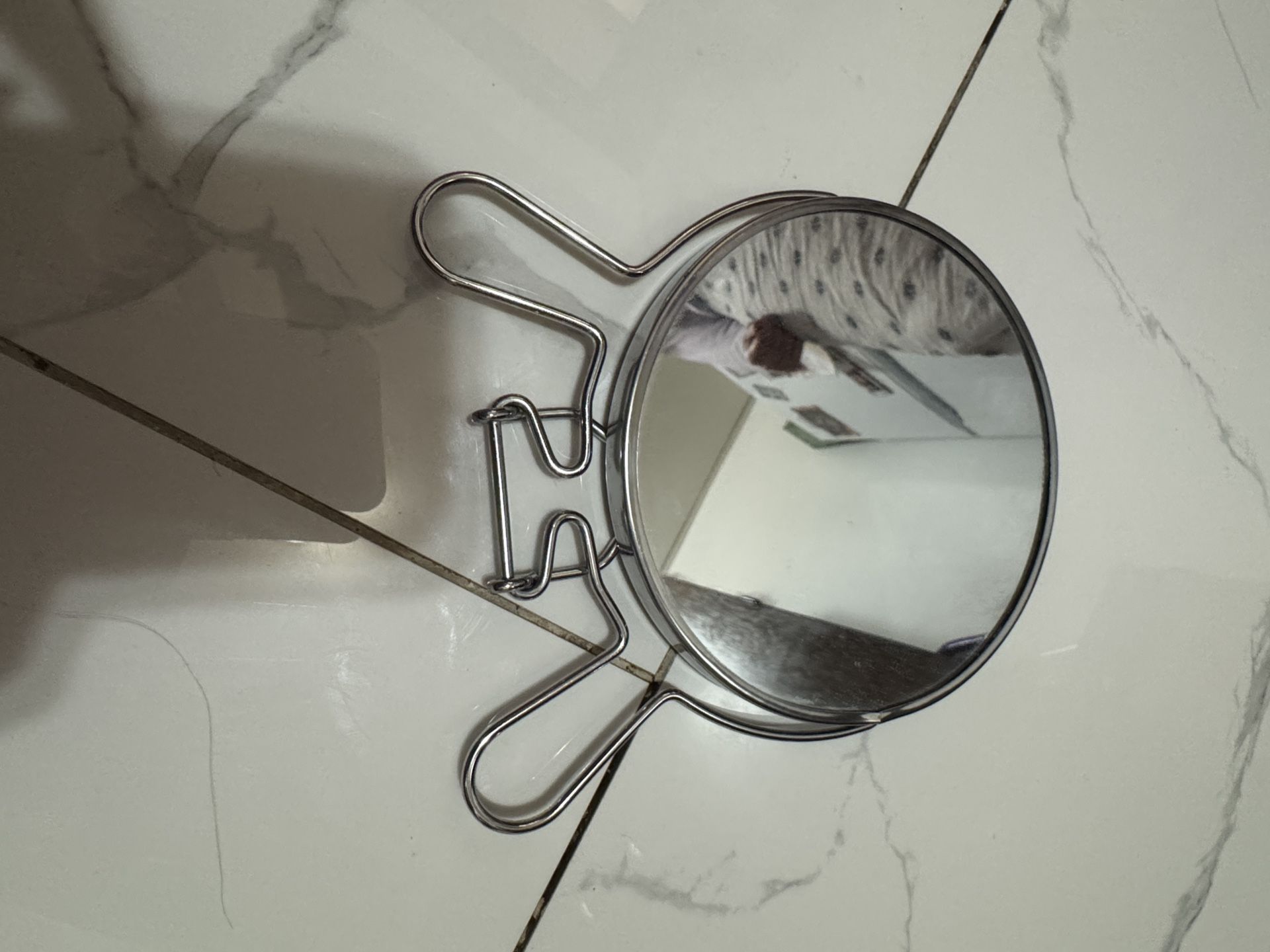 Stainless Steel Adjustable Makeup Mirror with Stand