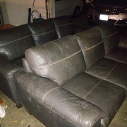 Leather Sofas Set