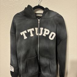 zip up brand hoodie 