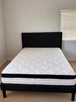 Queen Bedroom Set – Queen Bed, Mattress & New Dresser