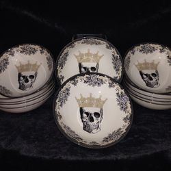 12 Victorian English Pottery By Edward Challinor Cereal/Salad Bowl Dish