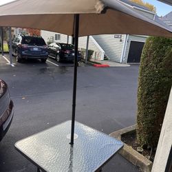 Nice Umbrella Table No Chairs