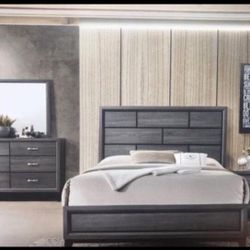Brand New Queen Size Bedroom Set$799.financing Available No Credit Needed