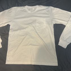 Chrome Hearts Script Neck Logo Triple White Long Sleeve (Large)