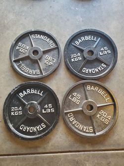 4x45lb plates